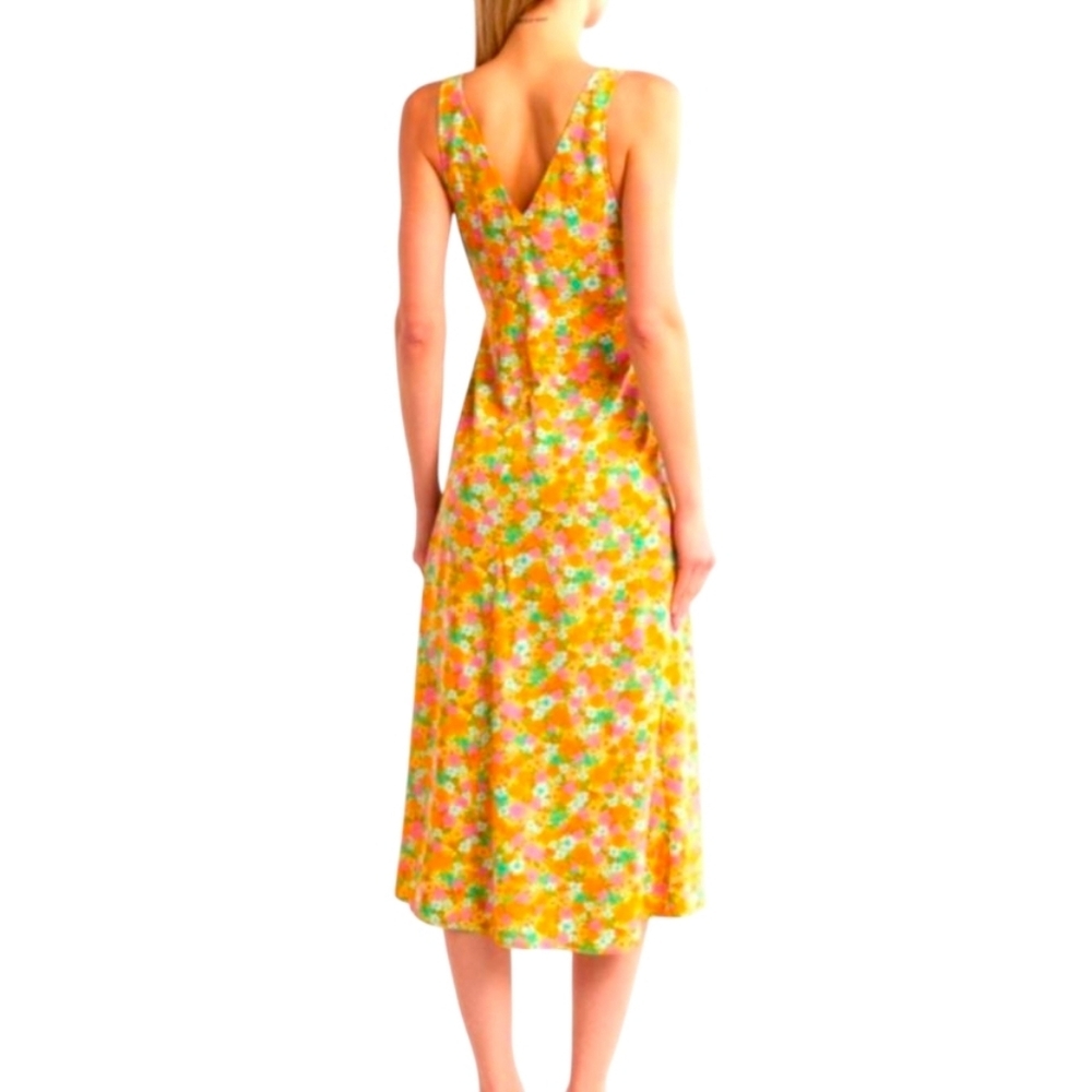 NWT Billabong Feel The Love Floral Sleeveless Midi Dress - Multicolor Small - Picture 2 of 6